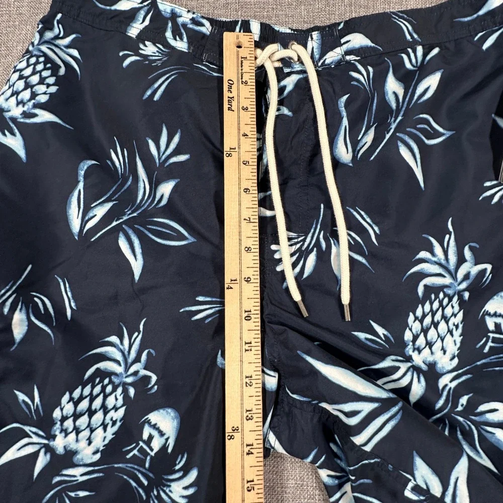 Polo Ralph Lauren Kailua Swim Trunks Mens XXL Black Pineapple Lined Shorts NEW